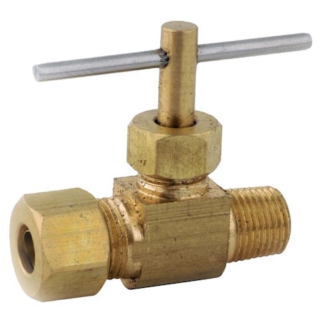 Anderson Metals Anderson Metals 1/4 in. 1/4 in. Brass Needle Valve 759101-0404AH